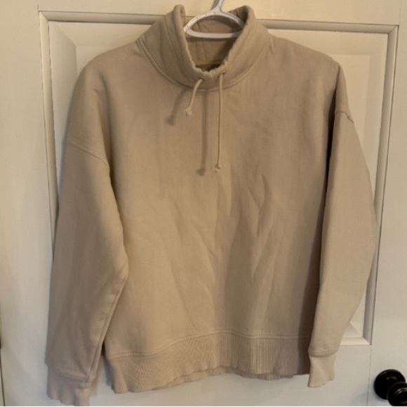 Vince mock neck pullover Sweatshirt Tan 45126 - Picture 9 of 9